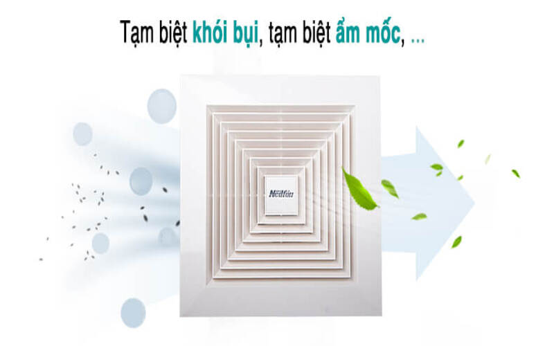 quạt hút mùi gắn trần nedfon
