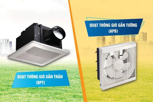 Quạt gắn tường và quạt gắn trần – loại nào tốt hơn?